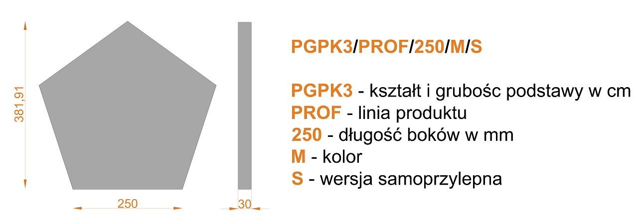 WYMIAR PGPK3 PROF 250 M S